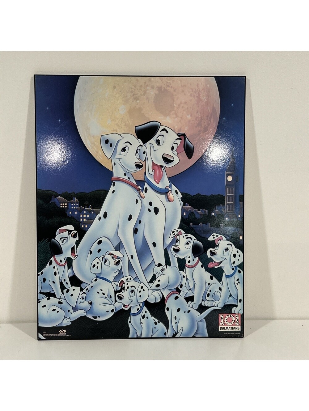 Vintage Disney 101 Dalmatians Poster OSP Publishing Framed 16x20